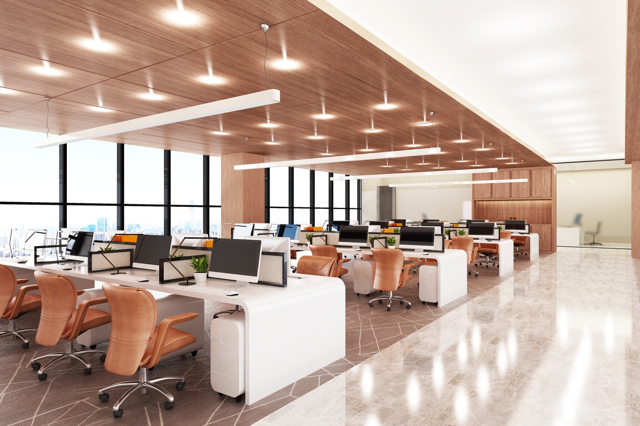 International Tech Park Bangalore ITPL modern office interior 3d rendering